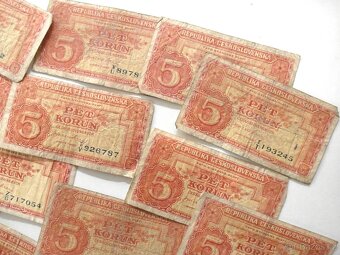 Státovka - 5 Kčs - 67ks - 1945 - Londýnská Emise - 4