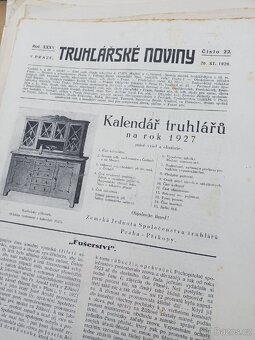Staré truhlářské noviny rok 1922-1926 - 4