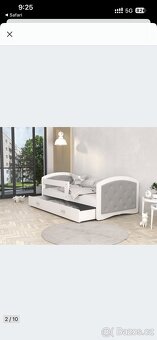 Krásná dětská postel Megi 180x90, včetně roštu a matrace - 4