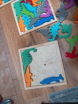 Dřevěná skládačka Dinosauři - 4