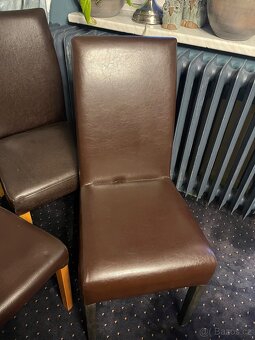 Koženkové židle Ikea Henriksdal - 4