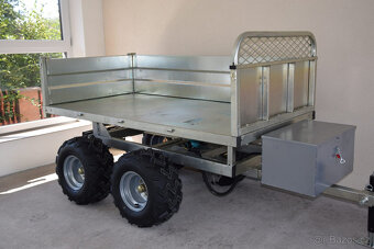 Hydraulický sklápěcí vozík za čtyřkolku 1.400kg s SPZ - 4
