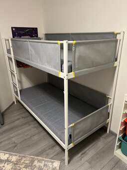 Dětská dvoupatrová postel | včetně matrací - 4