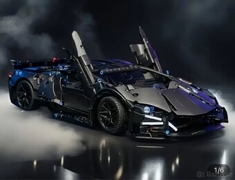 Černý Supercar – technická stavebnice - 4
