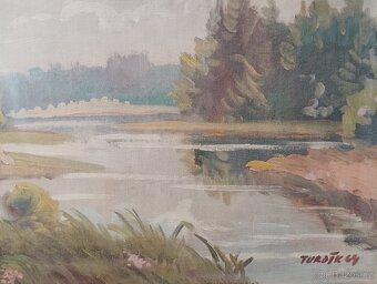 OBRAZ OLEJ NA PLÁTNĚ MALÍŘ VLADIMÍR TVRDÍK - 4