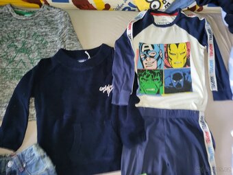 Mikiny, kratasy, pyzamo celkem 8ks, velikost 98-104-110 - 4