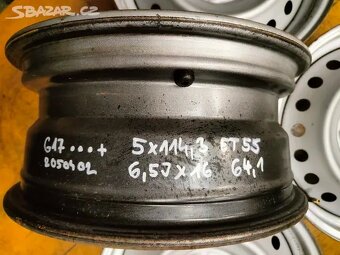 Disky na Honda Civic 5x114,3 ET55 6,5Jx16 64,1 - 4