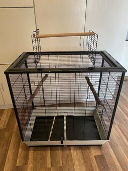 Velká klec pro papoušky skládací 78x48x80cm - 4