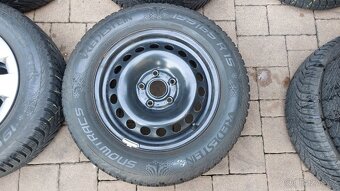 Kola zimní 15", VW, ŠKODA, SEAT, 5x112mm, pneu 195/65/15 - 4
