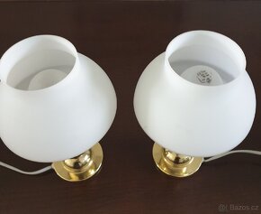 Retro stolní párové lampičky Kamenický Šenov - 4