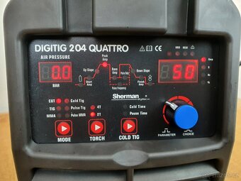 TIG svářečka a plazmová řezačka Sherman DIGITIG 204 QUATTRO - 4