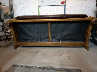 Pohovka, sedačka - třímístná kožená, délka 180 cm - 4