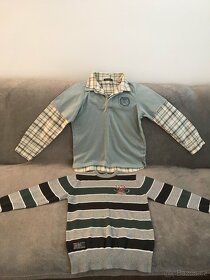 Chlapecký pulovr + polo tričko - vel. 140/146 - 4