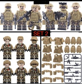 Rôzne sety vojakov (8ks) - typ lego, nové, nehrané - 4