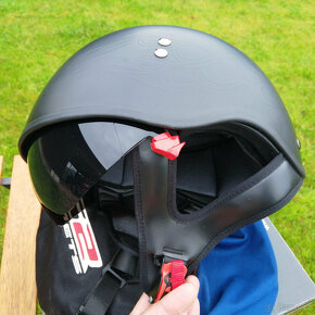 Otevřená poloviční helma LS2 (half helmet) vhodná na chopper - 4