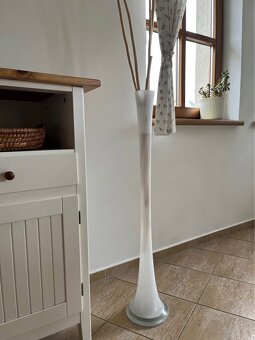 Váza stojací vysoká 96cm skleněná (jako nová) - 4