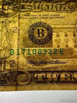 USA - Bankovka 20 Dollars 1995 - Serie B - 4