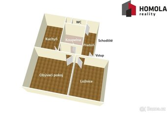 Krásný cihlový byt 2+1, 58m2, - 4