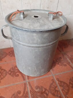 Retro  parní  hrnec na výrobu  šťávy  SSSR, zavařovací  hrne - 4