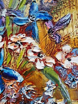 SHAUL KOSMAN - originálna olejomaľba, moderný expresionizmus - 4