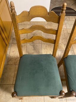 Dřevěné dubové kuchyňské židle - 4