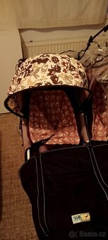 Kočárek TFK pro dvojčata hnědý - 4