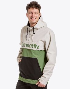 Jarní/podzimní street bunda Meatfly Garen, Sand-Forest Green - 4