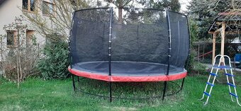 Trampolína EXIT Elegant se sítí Economy 427cm - červená - 4