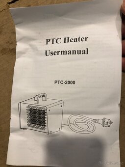 PŘENOSNÉ TOPENÍ PTC 2000W S VENTILÁTOREM A TERMOSTATEM - 4