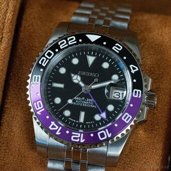 Hodinky Seiko mod GMT master Joker - 4