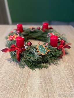 Domácí Adventní věnec - perníček - 4