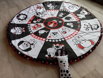 velká kruhová deka 90cm s beruškou+pejsek - 4