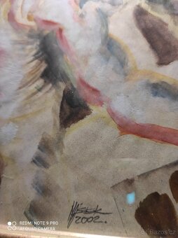 Obraz akvarel cyklista - 4