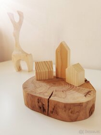 Dekorace - dřevěné náměstíčko - 4
