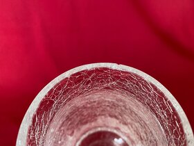 váza stará váza retro sklo zajímavá skleněná váza - 4