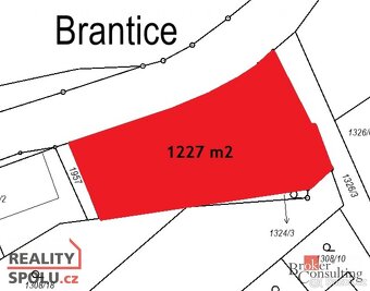 Prodej, pozemky/bydlení, 1227 m2, Brantice, Bruntál [ID 7273 - 4