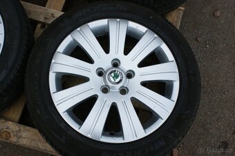 R17 kola origé Skoda nebo na VW Seat Audi 5x112 letní pneu - 4