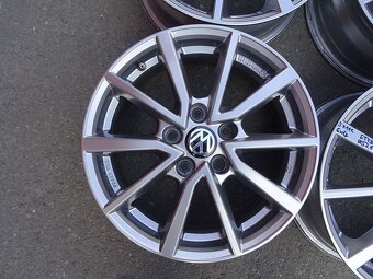 Alu disky šedé na VW, 16", 5x112, ET 48, šířka 6J - 4