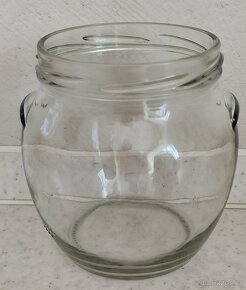 Sklenice zásobník box dóza Velvet 10,-, amfora kus za 5,- Kč - 4