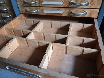 Dílenský šuplíkový regál - Industriální - 4