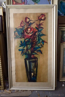 Kytice - Kubismus - akvarel  - 4