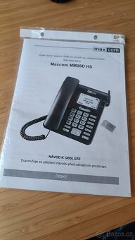 Senior telefon Maxcom MM28D HS - stolní - 4