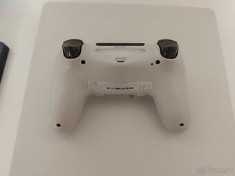 PS4 Slim White 500GB, originál ovladač + 3 hry / PlayStation - 4