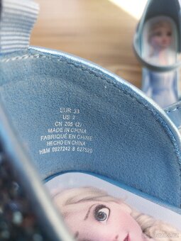 Dívčí střevíčky H&M Elsa ledové království 33 - 4