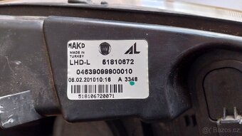 Levé přední světlo Fiat Doblo ll, Opel Combo - 4