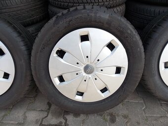 4ks orig. 16" plech disků Audi + letní pneu 205/60 R16 - 4