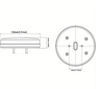 Sada LED světel na vozík nebo vlek, 12V-24V - 4