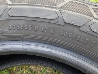 2ks pěkných zátěžových zimních pneu Continental 225/55/17 C - 4