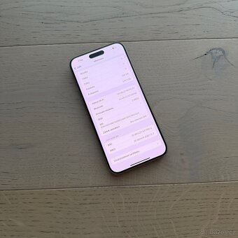 ZÁNOVNÍ APPLE IPHONE 15 PRO MAX 256GB-TITAN,BATERIE 100% - 4