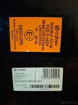 Autosedačka Cybex Solution x2-fix (cca 15-36 kg, 3-12 let) - 4